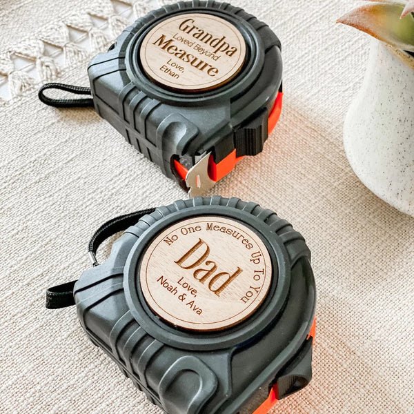Personalized Gift Tape Measure and Hammer Best Gift for Dad