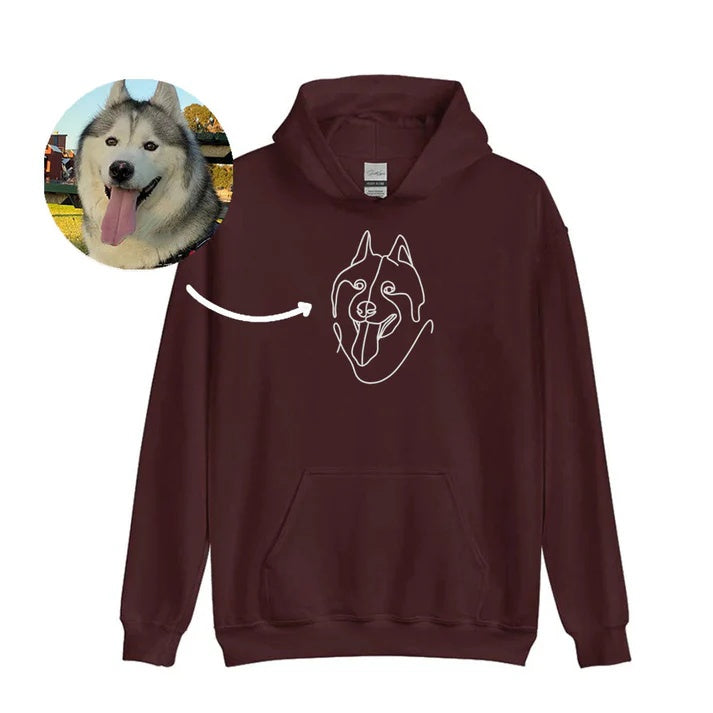 Custom Line Drawing Sweatshirtđź’•Hoodie