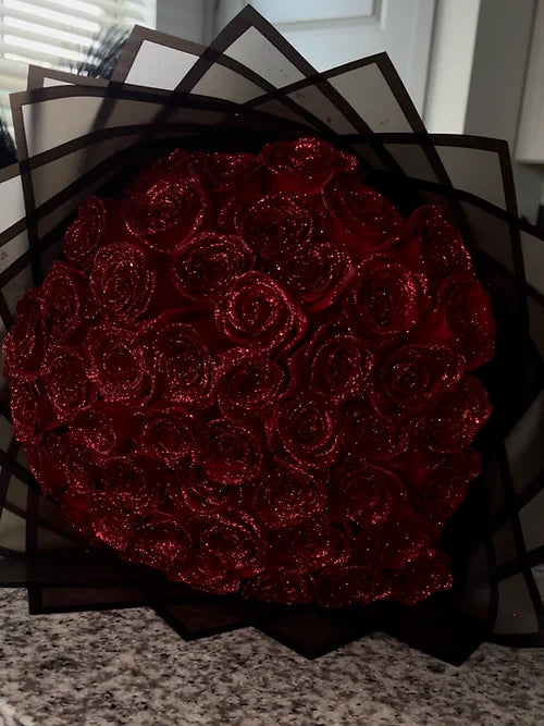 đź’•Shimmering Rose Bouquet - Valentine's Day Gift - CUSTLOVE