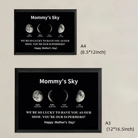Customized Moon Phases for Special Mom Moments
