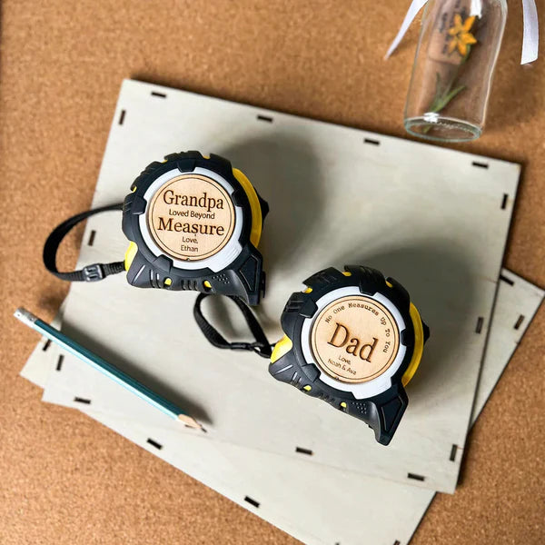 Personalized Gift Tape Measure and Hammer Best Gift for Dad